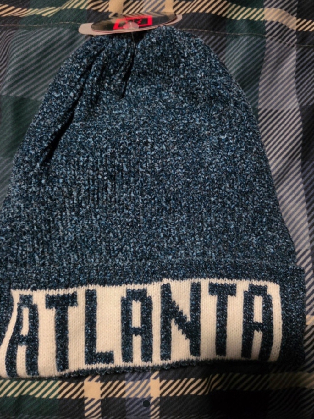 Robin Ruth ATLANTA Knit Beanie in Navy and White